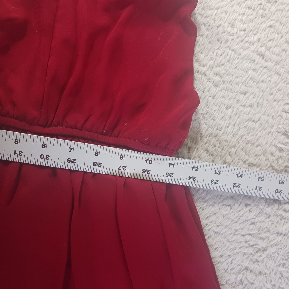 Sweet Storm Halter Neck Maxi Dress #210031 Womens Medium Berry Red Formal Gown - Picture 6 of 8
